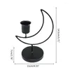 Candle Holders Holder For Pillar Candles Metal Candlestick Moon Stand Desktop Tealight Decoration