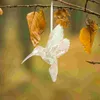 Decorative Figurines 3 Pcs Crystal Bird Pendant Shiny Hummingbird Decoration For Home Hummingbirds Acrylic