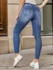 Jeans da donna 2024 Autunno High Stretch Elastico in vita per le donne Moda stretto BuLifting Pantaloni a matita in denim alla caviglia S-2XL