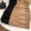 Basic Casual Dresses Dresses Women Sexy Club Shirring Design Summer Leisure Lady Mini Straps DressC24315