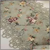 Table Runner Cloths Flag Flower Embroidered Green Top Elegant Europe Lace Pastoral Print Decoration Runners Placemats8089905 Drop De Dhthe