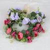 Headpieces Flower Headband Adjustable Hair Wreath Floral Garland Crown Wedding Bridal Accessories Romantic Women Girl Party Decor