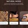 Caseist Luxury Real Natural Wood Cell Phone Case Blanks Diy Custom Laser Engraving Carved Manual träkonst Bambu -omslag för iPhone 15 14 13 12 11 Pro Max XS XR 8 7 Plus
