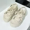 Sapatos casuais 2024 est verão conciso sandálias de fundo grosso couro genuíno feminino conforto cor sólida rendas na moda tamanho 35-40