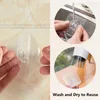 Storage Bags 10pcs Transparent Stainless Steel Strong Self Adhesive Hooks Door Wall Multi-Function Load Rack For Kitchen Bathroom