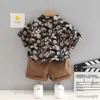 Clothing Sets New Summer Baby Boys Clothes Sets Fashion Cotton Full Printing T-shirts+Tooling Shorts 2pcs Kids Outfits for Infant Tracksuit