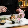 Zestawy naczyń obiadowych 2 szt. Sztuczne kwiaty sushi dekoracja talerz do ciasta akcesoria ozdoby ozdoby ozdobne