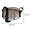 Omuz Çantaları Lüks Uzay Pamuk Kadınlar İçin 2024 Kış Crossbody Down Bag Tasarımcı Çanta Geniş Strap Messenger Paketi