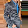 Inghilterra Retro Uomo Casual Abiti slim Blazer Primavera Uomo Due bottoni Giacche Cappotto Autunno Uomo TurnDown Colletto Business Outwear 240312