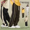 Be Mens Wear Frühjahr/Sommer Side Bone Splicing und Edge Woven Long Pants American Street Loose Fashion Marke Paratrooper für Herren