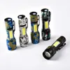 Outdoor Strong Lighting Mini XPE Light Bulb Zoom Small USB Battery Dual-Purpose Flashlight 911835