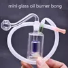 2pcs Matrix Hookah Verre Brûleur À Huile Bong Tuyaux D'eau Cage À Oiseaux Perc Petit Tuyau D'eau De Fumer Dab Rig AshCatcher avec Tuyaux De Brûleur À Huile En Verre Mâle Et Tube En Silicone