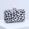 Lady Night Bags Leopard Pattern Saco de jantar Moda de uma bolsa de ombro