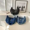 Hobo – sac à bandoulière en Denim pour femmes, sac de haute qualité, léger, grande capacité, fermeture éclair, simple épaule, loisirs urbains, vente 2024