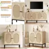 Dining Room Furniture Buffet Cabinet Rattan Storage With Doors And Shees Accent Sideboard Wood Console Entryway Drop Delivery Home Ga Otnst