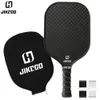 JIKEGO 12K Fibra di carbonio Pickleball Paddle Copertura professionale Overgrip Pickle Ball Paddles Racchetta 16MM Racchetta Uomo Donna 240313