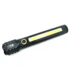 Mini Sterke Zaklamp Draagbare Outdoor XPE Telescopische Zoom COB Kant Met Pen Clip Emergency Nachtvissen Licht 924560