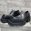 Knight Square Head Matcake Sole Stile inglese Single Business Scarpe derby da uomo versatili