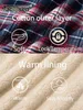 Tacvasen Cotton Soft fleece fodrad Mens Flanell Shirt Jackets Button Down Plaid quiltade vinterhuvor Tjock Hoodie Outwear 240301