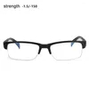 Sunglasses Myopia Glasses Women Men High Quality Half Frame Prescription Eyeglasses Black Frames Diopter