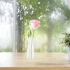 Vases 2 Pcs Vase Bouquet Wrapping Accessories Flower Pot Plastic Transparent Flowerpot