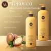 Shampoo Conditioner Marokkaanse Argan shampoo hydraterende conditioner voor droog haartype multifunctionele haarverzorgingsproducten voor dames Q240316