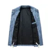 Chaqueta de mezclilla de carga Hombres Vintage Jean Coat Plus Tamaño 8XL Moda Casual Denim Coat Masculino Tamaño grande 8XL 240314