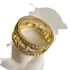 Brass Letter Brand Band T Copper Gold Retro Rings Fashion Designer Crystal Pearl Ring For Womens Jewelry Gifts Size 6/7/8 GG