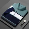 Zomer Hoge Kwaliteit Mannen Korte Mouw T-shirt 95% Katoen Multi-color Stijl Business Revers Gestreepte Mannen Polo Shirt 240304