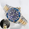 Sehen Sie sich Luxus -Designer -Herren 41mm mechanische Automatik 2813 Bewegung Luminous Sapphire Water of Glide Schnalle Mode -Armbanduhr Montre de Luxe Relojes