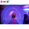 6mLx3.5mWx3mH (20x11.5x10ft) outdoor promotionele LED-licht opblaasbare tunneltent, sportkanaal voor ingang van bruiloftsfeest