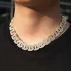 Neue Iced Out Bling Halsketten Schmuck Männer Rapper Schmuck Hiphop Kubanische Kette Halskette