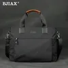 Bjiax Men Bag Horizo​​ntal Businessカジュアルハンドバッグナイロンオックスフォードクロスキャンバスクロスボディブリーフケース240311