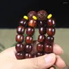Strand Pterocarpus Santalinus Old Barrel Beads As Right Rain Красный сандаловый браслет Будды