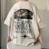 Trendy T-shirt męskie letnia ulica Hiphop baseball z krótkim rękawem American West Coast Vintage T-shirt