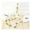 装飾的な花人工吊り絹のチェリーフラワーブドウの結婚式のアーチドアアレンジメントパーティー