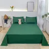 Flat Sheet Solid Color Bed Simple Style Soft Comfortable Bedsheet 240306