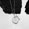 Bruiloft Sieraden Sets 1 1. Hoge kwaliteit% 925 sterling zilver modieuze hartvormige ketting luxe damesketting sieraden Chri Q240316