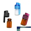 Packing Bottles Wholesale 1Pcs 36Mm/51Mm Portable Glass Bottle Snuff Snorter Acrylic Pill Case Random Color Drop Delivery Office Schoo Otxud