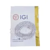 Smyckediamant IGI Grown 3mm Certificate T Lab 10K Verklig guld Personlig tennishalsband och armband GG Ennis