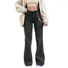 Women's Pants Women Wide Leg Denim Autumn Winter Clothes High Waist Straight Oversized Baggy Flared Jeans Trousers Y2k Streetwear