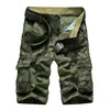 Camuflagem camo carga shorts masculino 2024 masculino casual shorts masculino solto trabalho shorts homem militar calças curtas plus size 29-44 240312