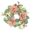 Decorative Flowers Wedding Ring Desktop Decor Rings Party Wreath For Pillars Wreaths Decoration Spring Tea Lights Candles