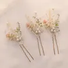 ヘアクリップヘアピン花嫁ヘッドドレス3pcs女性用花