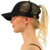 Hot Selling Women Fashionable Ponytail Hat Rear Opening Baseball Cap Sun Hat Wholesale