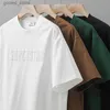 Herren-T-Shirts Dukeen 400 g/m², strapazierfähig, kurzärmelig, Herren-Sommerkleidung, bestickter Buchstabe, reine Baumwolle, Boden-T-Shirt Q240316