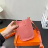 Mini telefon Crossbody Torka na ramię Man Designer Mała torebka Klasyczna pusta listu kolorowe torby z pudełkiem