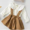 Vestidos 2022 crianças saia bebê menina suspender saia bebê meninas criança suspender casual bib saias sólidas roupas de verão bonito