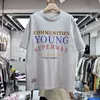 Men's T-Shirts Patchwork English Letter Printing T-shirt Mens Best Quality Retro T-shirt Top T-shirt Wholesale J240316