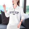 Designer Women's hoodie long sleeved 2024 Spring and Autumn Fashion Luxury POLO shirt women's lapel zippered T-shirt top bottom shirt